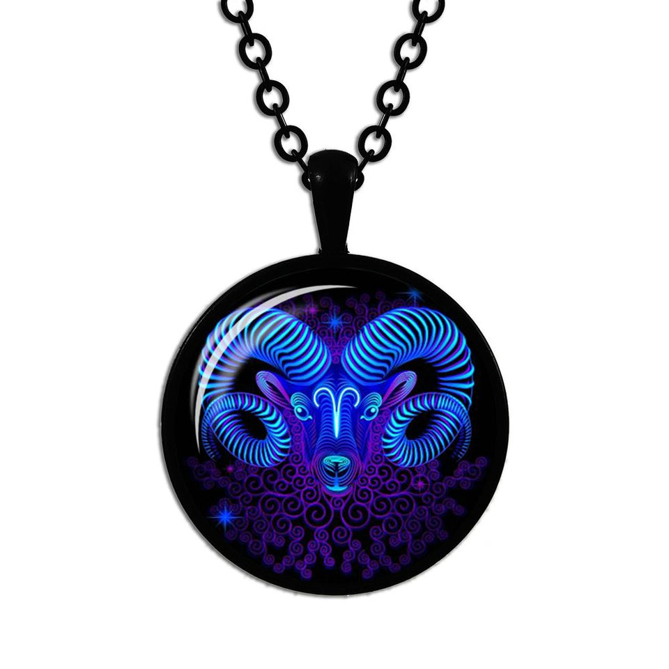 Aries   925 Sterling Silver High Quality Astrology Necklace