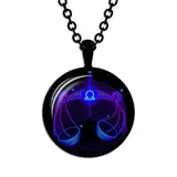 Libra   925 Sterling Silver High Quality Astrology Necklace