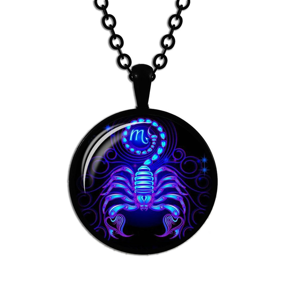 Scorpio   925 Sterling Silver High Quality Astrology Necklace