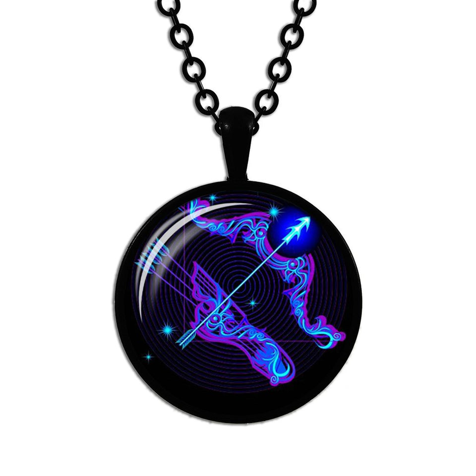 Sagittarius   925 Sterling Silver High Quality Astrology Necklace