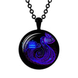 Aquarius   925 Sterling Silver High Quality Astrology Necklace